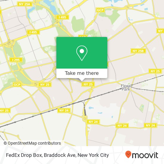 Mapa de FedEx Drop Box, Braddock Ave