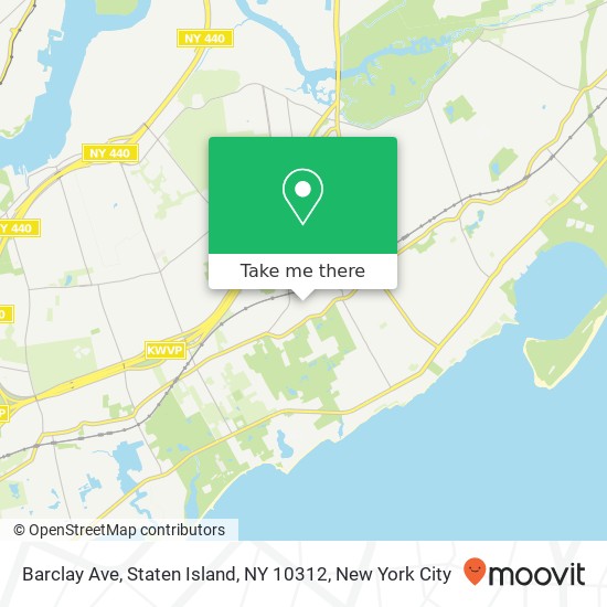 Mapa de Barclay Ave, Staten Island, NY 10312