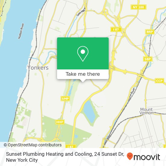 Mapa de Sunset Plumbing Heating and Cooling, 24 Sunset Dr