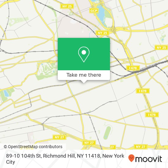 89-10 104th St, Richmond Hill, NY 11418 map