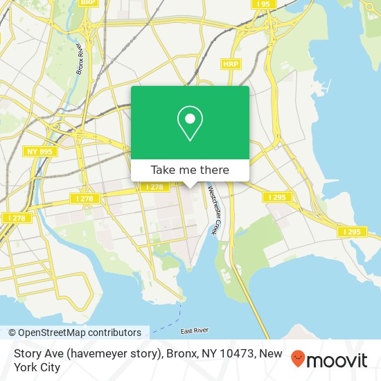 Mapa de Story Ave (havemeyer story), Bronx, NY 10473