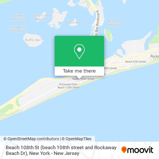Beach 108th St (beach 108th street and Rockaway Beach Dr) map