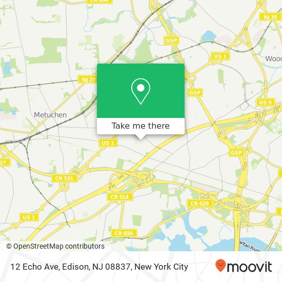 12 Echo Ave, Edison, NJ 08837 map