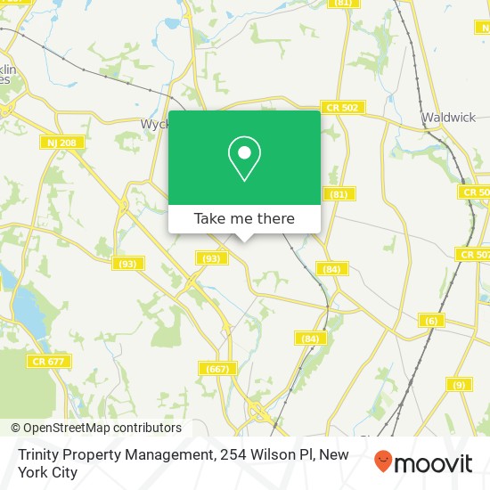 Mapa de Trinity Property Management, 254 Wilson Pl