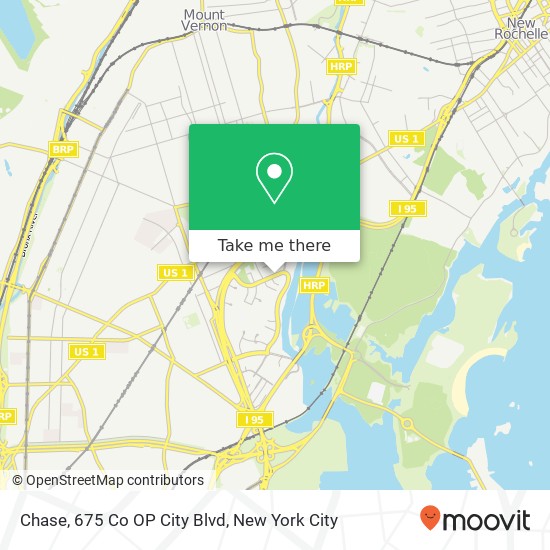 Mapa de Chase, 675 Co OP City Blvd