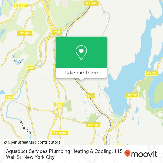 Mapa de Aquaduct Services Plumbing Heating & Cooling, 115 Wall St