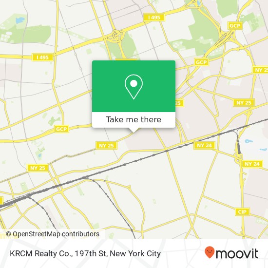 Mapa de KRCM Realty Co., 197th St