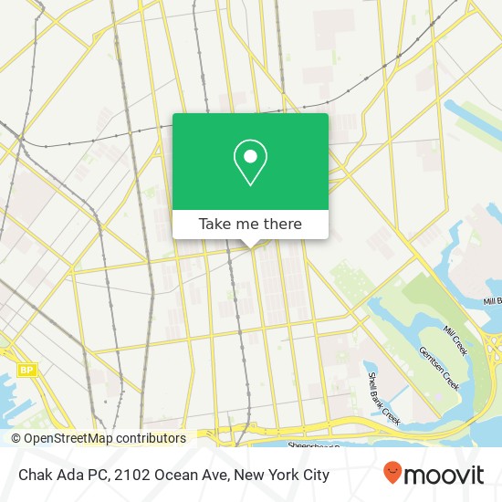 Mapa de Chak Ada PC, 2102 Ocean Ave