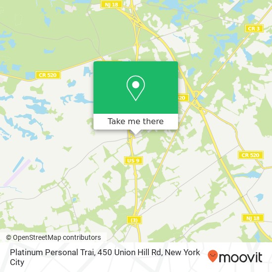 Platinum Personal Trai, 450 Union Hill Rd map