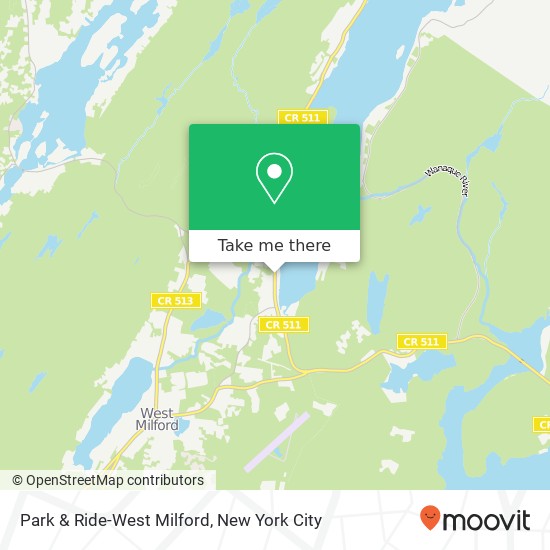 Mapa de Park & Ride-West Milford
