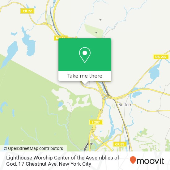 Lighthouse Worship Center of the Assemblies of God, 17 Chestnut Ave map