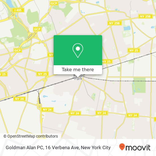 Mapa de Goldman Alan PC, 16 Verbena Ave