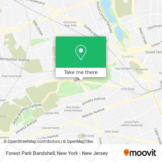 Forest Park Bandshell map