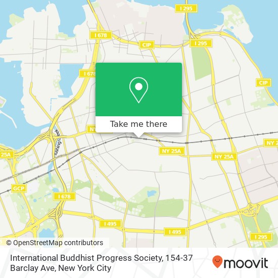 International Buddhist Progress Society, 154-37 Barclay Ave map