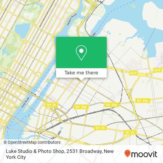Luke Studio & Photo Shop, 2531 Broadway map