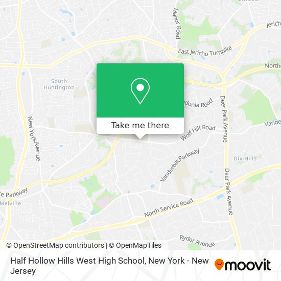 Half Hollow Hills West High School map