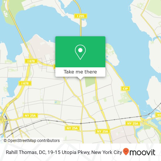 Mapa de Rahill Thomas, DC, 19-15 Utopia Pkwy