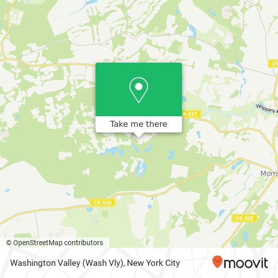 Mapa de Washington Valley (Wash Vly)