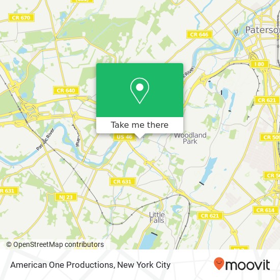 American One Productions map
