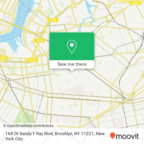 168 Dr Sandy F Ray Blvd, Brooklyn, NY 11221 map