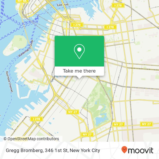 Gregg Bromberg, 346 1st St map