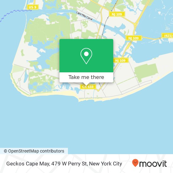 Mapa de Geckos Cape May, 479 W Perry St