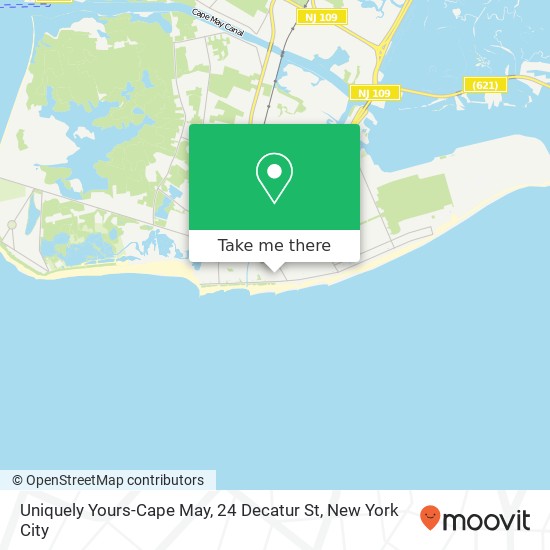Mapa de Uniquely Yours-Cape May, 24 Decatur St