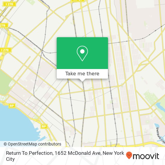 Return To Perfection, 1652 McDonald Ave map