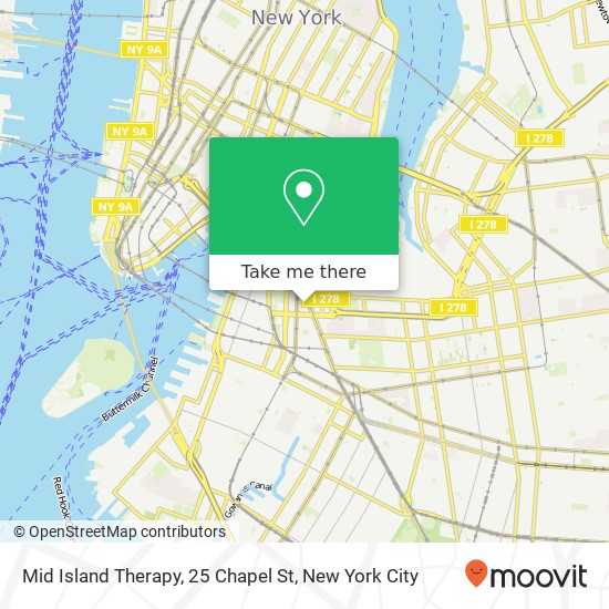 Mapa de Mid Island Therapy, 25 Chapel St