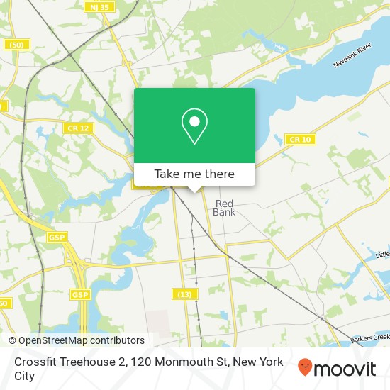 Crossfit Treehouse 2, 120 Monmouth St map