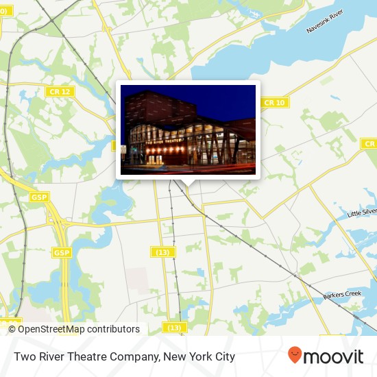Two River Theatre Company map