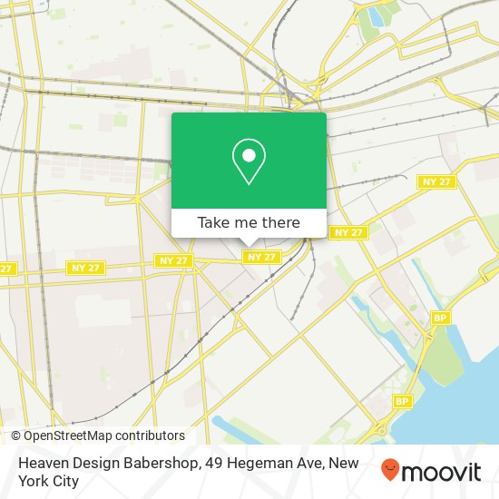 Heaven Design Babershop, 49 Hegeman Ave map