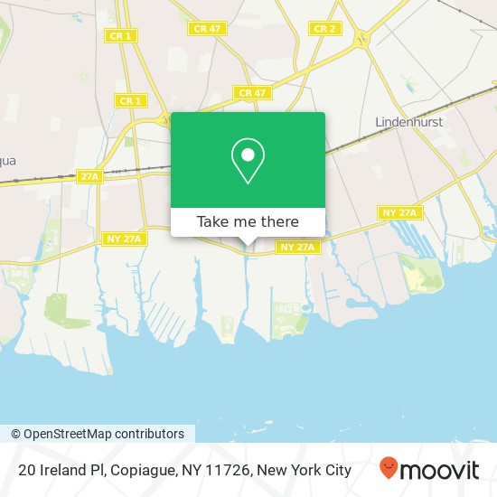 20 Ireland Pl, Copiague, NY 11726 map