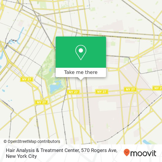 Hair Analysis & Treatment Center, 570 Rogers Ave map