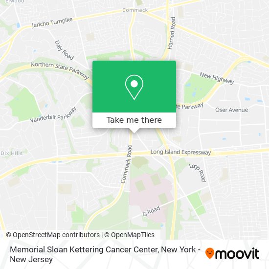 Memorial Sloan Kettering Cancer Center map
