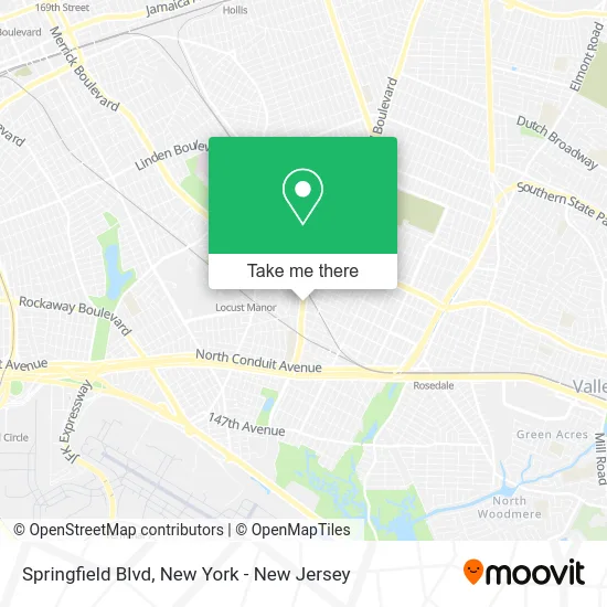 Springfield Blvd map