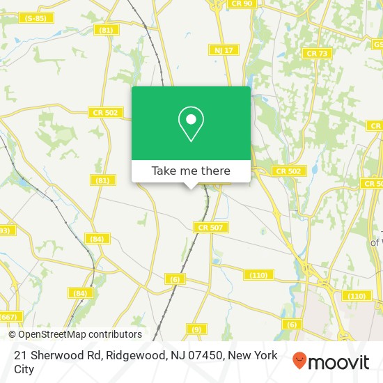 21 Sherwood Rd, Ridgewood, NJ 07450 map
