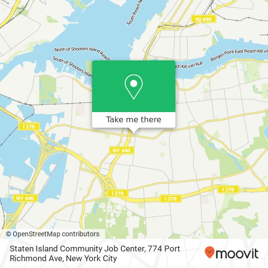 Staten Island Community Job Center, 774 Port Richmond Ave map