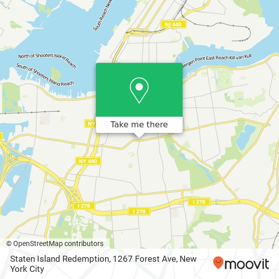 Mapa de Staten Island Redemption, 1267 Forest Ave