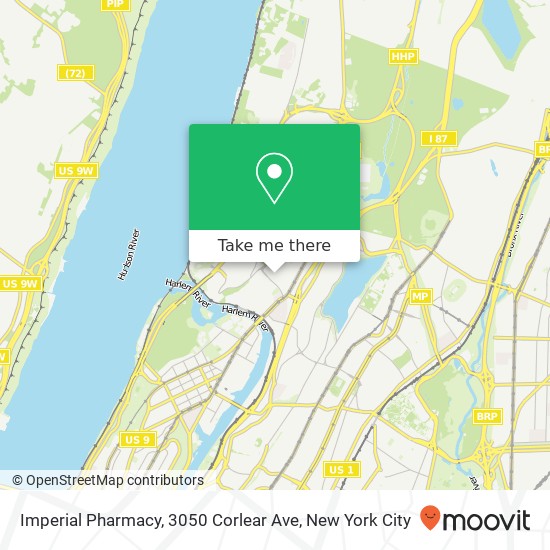 Mapa de Imperial Pharmacy, 3050 Corlear Ave