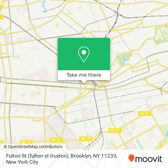 Fulton St (fulton st truxton), Brooklyn, NY 11233 map