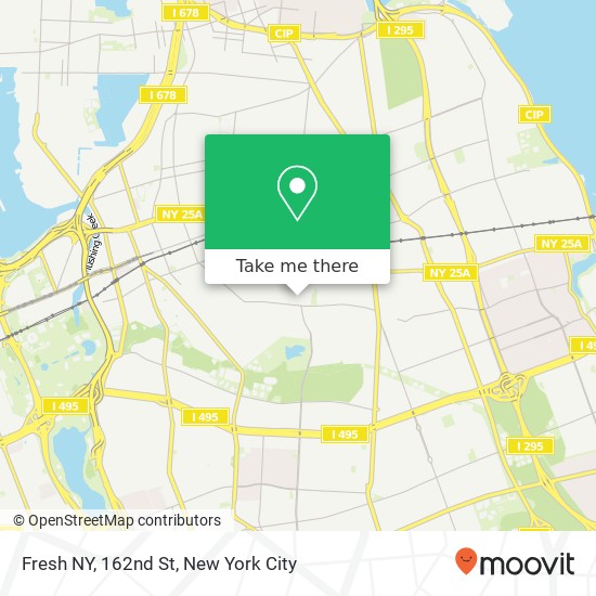 Fresh NY, 162nd St map