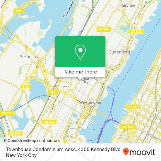Townhouse Condominium Assc, 4306 Kennedy Blvd map