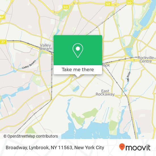 Mapa de Broadway, Lynbrook, NY 11563