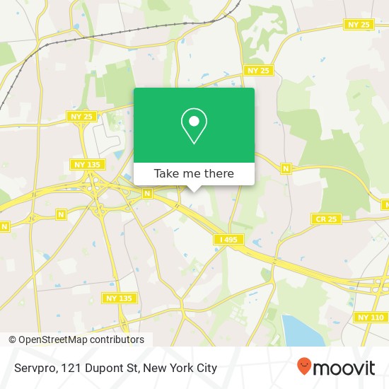 Mapa de Servpro, 121 Dupont St