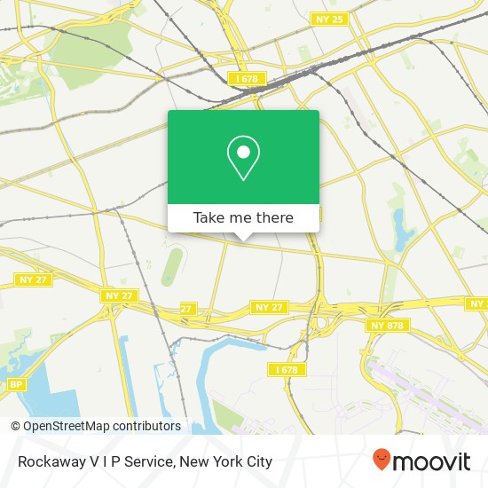 Rockaway V I P Service map