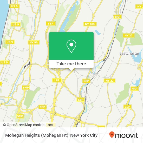 Mohegan Heights (Mohegan Ht) map