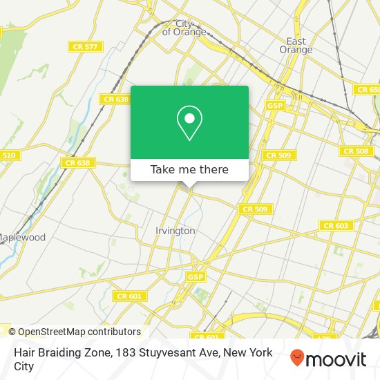 Hair Braiding Zone, 183 Stuyvesant Ave map