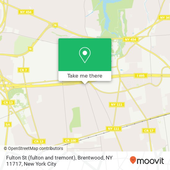 Mapa de Fulton St (fulton and tremont), Brentwood, NY 11717