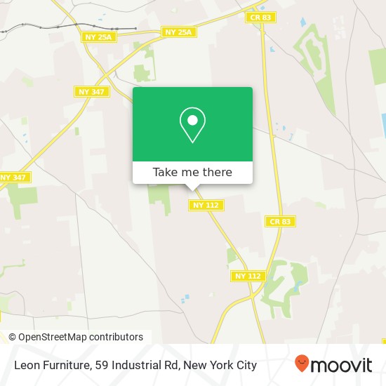Mapa de Leon Furniture, 59 Industrial Rd